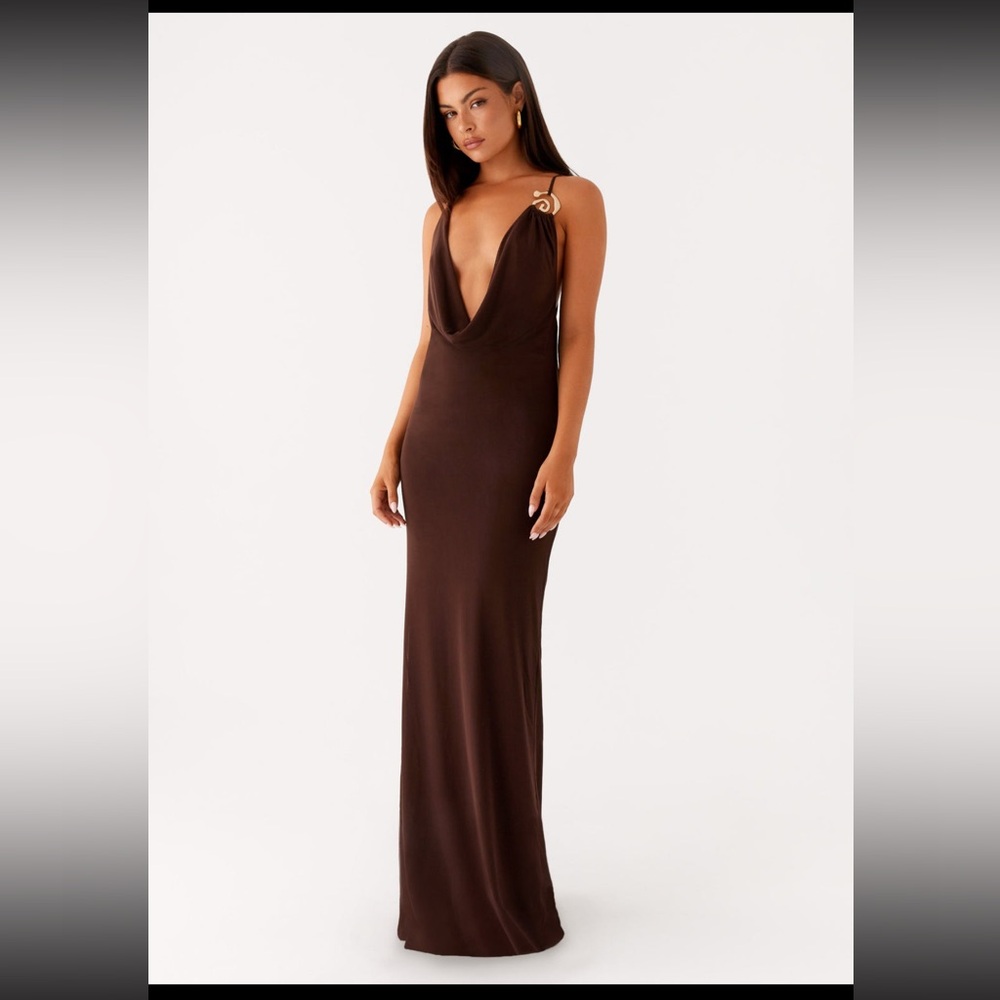 Game Player Maxi Dress - Chocolate